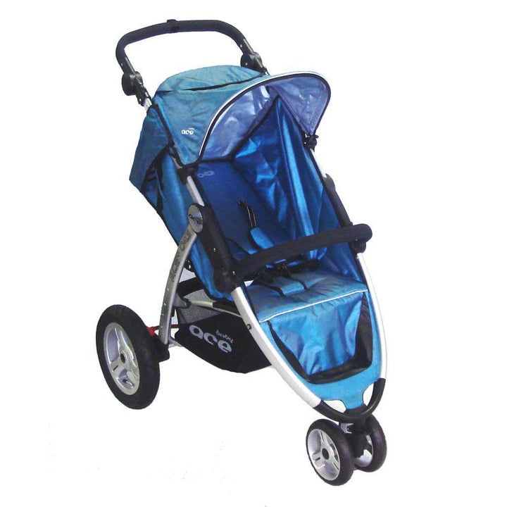 Baby Ace SCORPIO 3 Wheel Stroller - Blue - Aussie Baby