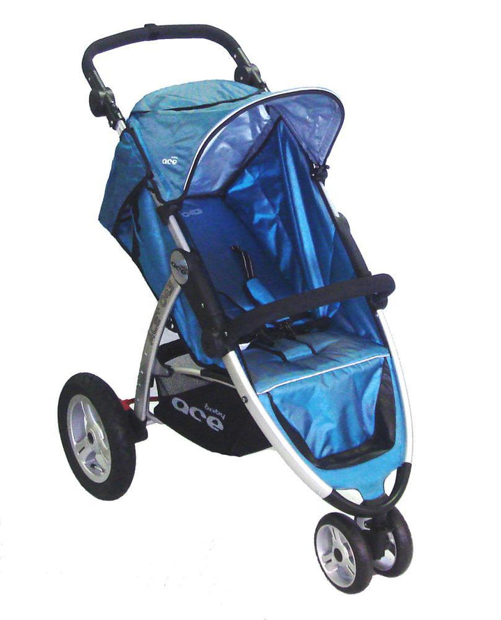 Baby Ace SCORPIO 3 Wheel Stroller - Blue - Aussie Baby