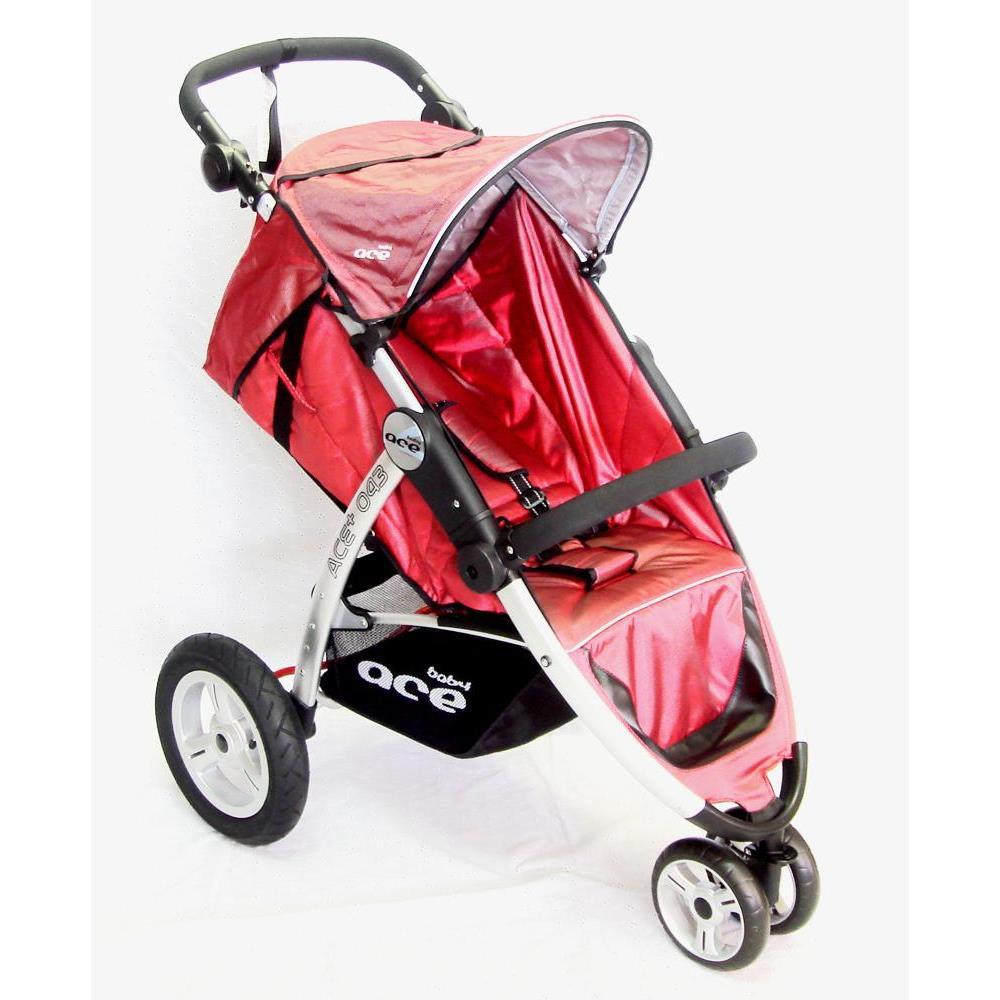 Baby Ace SCORPIO 3 Wheel Stroller - Red - Aussie Baby