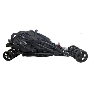 Aussie Baby Vitesse Deux Tandem Stroller - Black - Aussie Baby