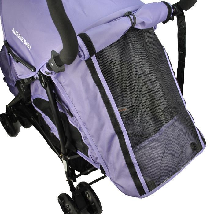 Aussie Baby Vitesse Deux Tandem Stroller - Purple - Aussie Baby