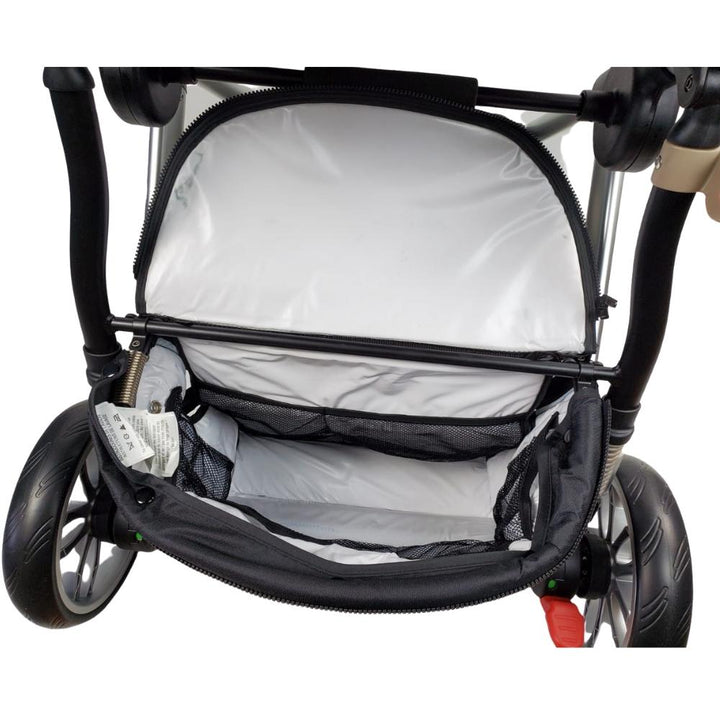 Aussie Baby REIS 4 Wheel Pram - Black - Aussie Baby