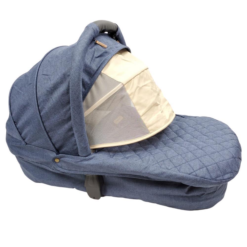 Aussie Baby Aya-Baby Tornado 4 Wheel Pram with Bassinet - Blue - Aussie Baby