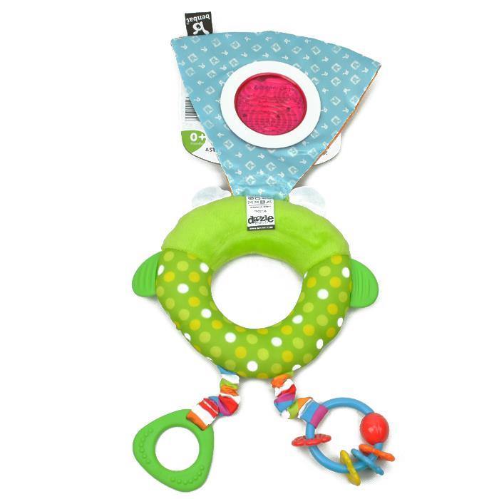 BenBat Dazzle Friends Clip On Travel Toy - Frog - Aussie Baby
