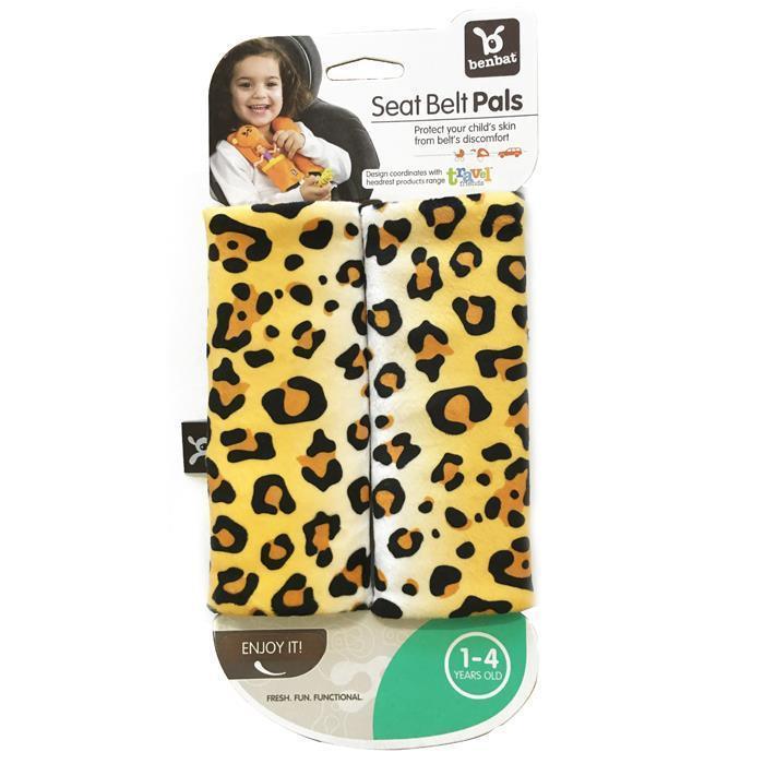 BenBat Travel Friends Seat Belt Pals - Leopard - Aussie Baby