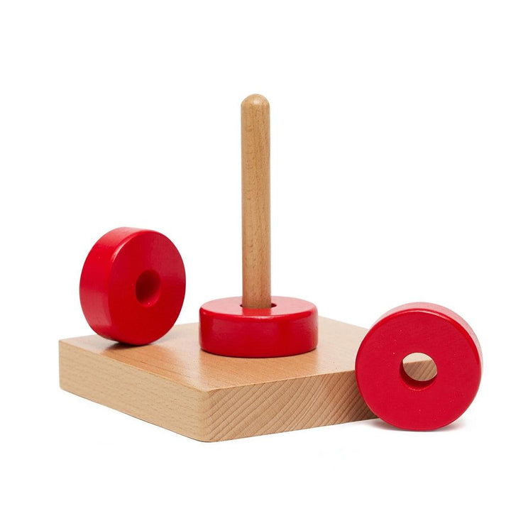 Vertical Single Wooden Stacking Toy - Aussie Baby