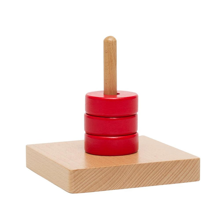 Vertical Single Wooden Stacking Toy - Aussie Baby