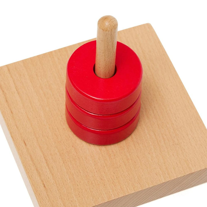 Vertical Single Wooden Stacking Toy - Aussie Baby