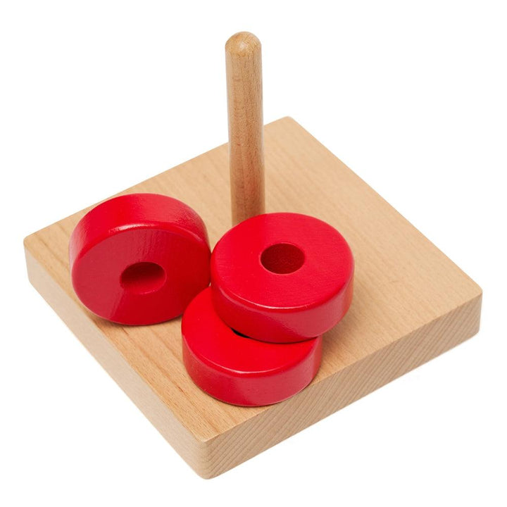 Vertical Single Wooden Stacking Toy - Aussie Baby