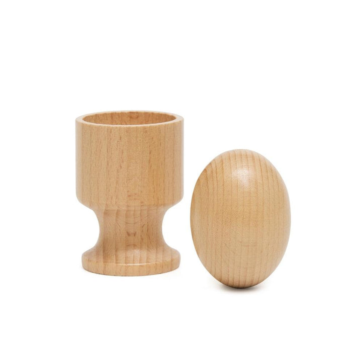 Wooden Object Fitting Exercise Ball Egg and Cup - Aussie Baby