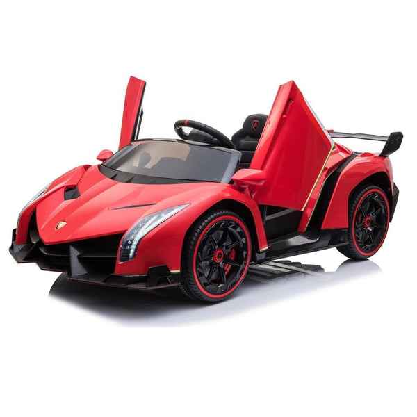 Licensed Lamborghini Veneno Battery Powered Ride On Car - Red - Aussie Baby