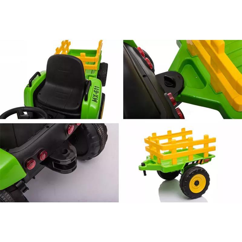 Green Tractor with Trailer - Aussie Baby