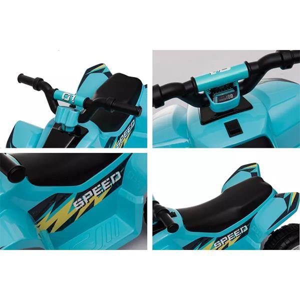 6V Kids Electric Ride On ATV Quad Bike 4 Wheeler Toy Car - Aqua - Aussie Baby