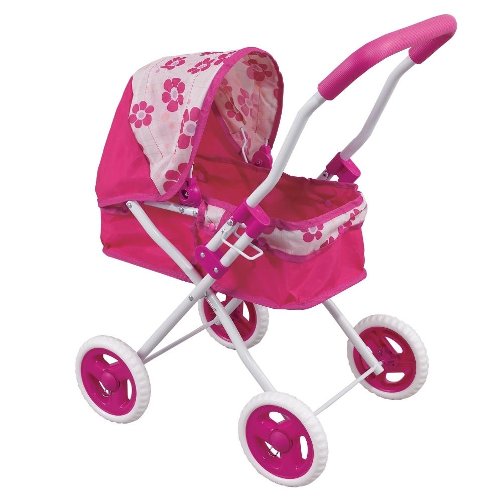 Aussie Baby Elegant Flower Bassinet Doll Pram