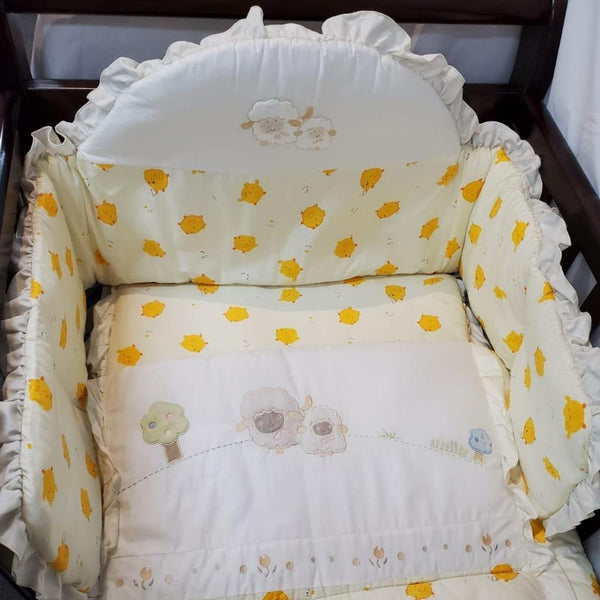 Aussie Baby Cot 3-Piece Bedding Set - Little Lamb - Aussie Baby