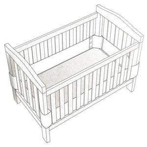 Sweet Dreams Air Pad - Standard Cot - White - Aussie Baby