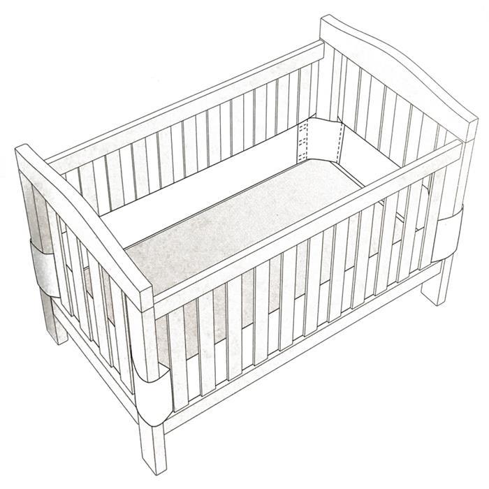 Sweet Dreams Air Pad - Standard Cot - White - Aussie Baby