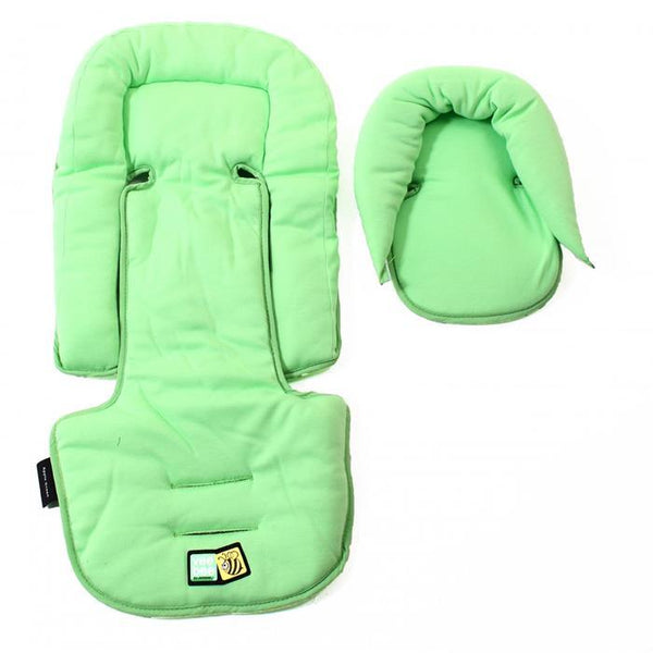 Vee Bee Allsorts Seatpad & Headhugger - Green Apple - Aussie Baby
