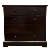 Aussie Baby 4 Drawer Tall Chest - Walnut - Aussie Baby