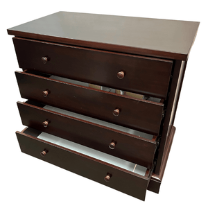 Aussie Baby 4 Drawer Tall Chest - Walnut - Aussie Baby
