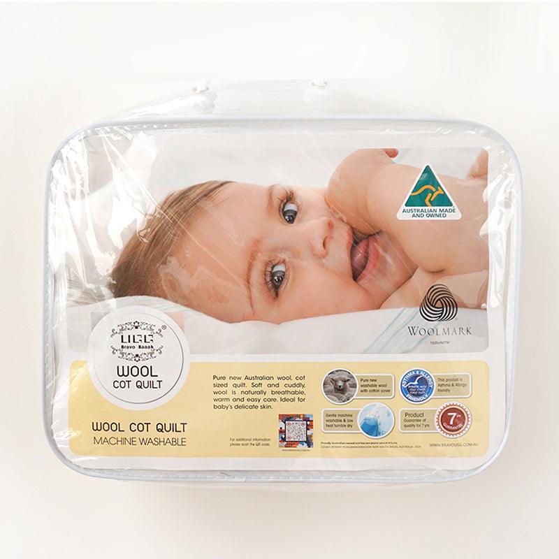 Baby & Kids Pure Wool Cot Quilt - Aussie Baby
