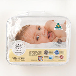 Baby & Kids Pure Wool Cot Quilt - Aussie Baby