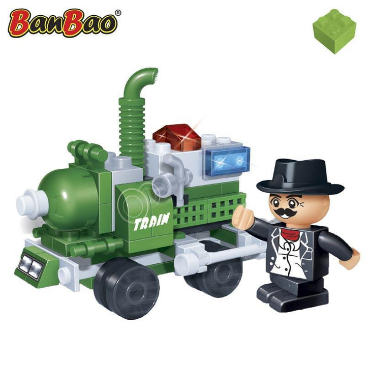 BanBao Mini Set Starter Pack - City Transport - Locomotive Train 8042 - Aussie Baby