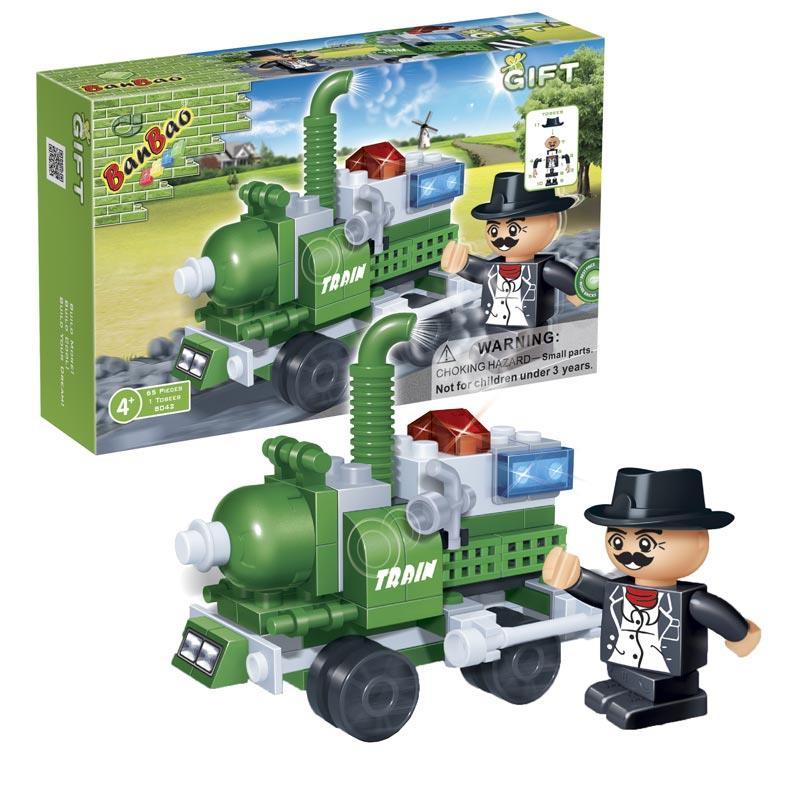 BanBao Mini Set Starter Pack - City Transport - Locomotive Train 8042 - Aussie Baby