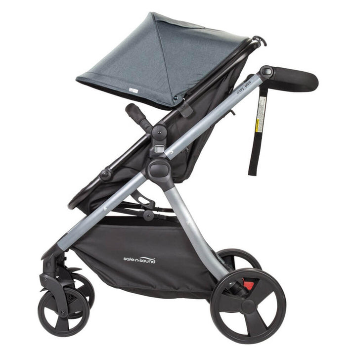 Safe-n-Sound Cosy Plus 4 in 1 Travel System Stroller BLACK MELANGE - Aussie Baby
