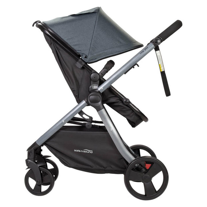 Safe-n-Sound Cosy Plus 4 in 1 Travel System Stroller BLACK MELANGE - Aussie Baby