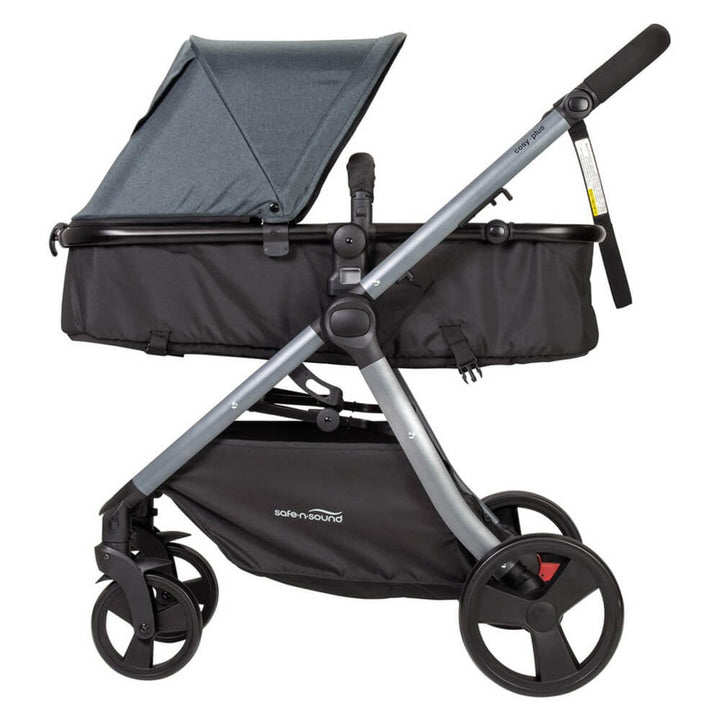 Safe-n-Sound Cosy Plus 4 in 1 Travel System Stroller BLACK MELANGE - Aussie Baby