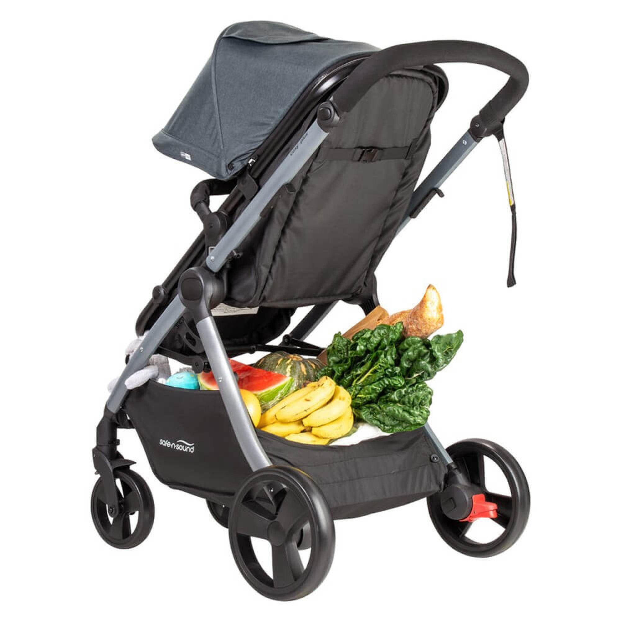 Safe-n-Sound Cosy Plus 4 in 1 Travel System Stroller BLACK MELANGE - Aussie Baby