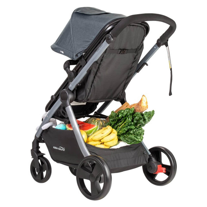 Safe-n-Sound Cosy Plus 4 in 1 Travel System Stroller BLACK MELANGE - Aussie Baby
