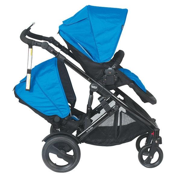 【Factory Seconds】Britax E-Brake Stroller Cobalt Blue and Second Seat - Aussie Baby