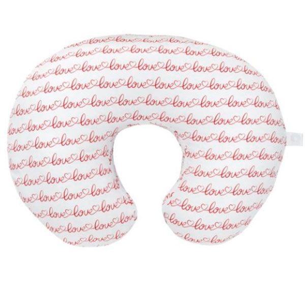 Chicco Boppy Feeding and Infant Support Pillow - Red Loved Letters - Aussie Baby