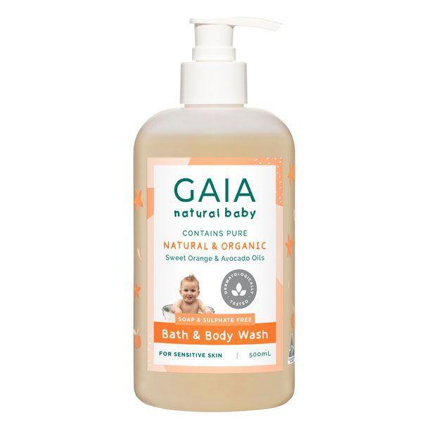 GAIA Natural Baby Bath & Body Wash 500ml - Aussie Baby