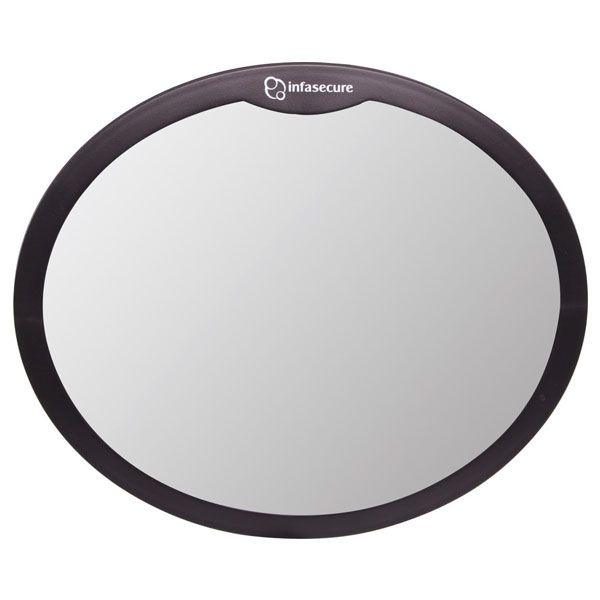 Infa Secure Large Round Mirror Black - Aussie Baby