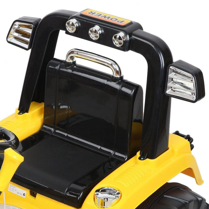 Kids 12V Electric Ride-on Bulldozer - Yellow - Aussie Baby