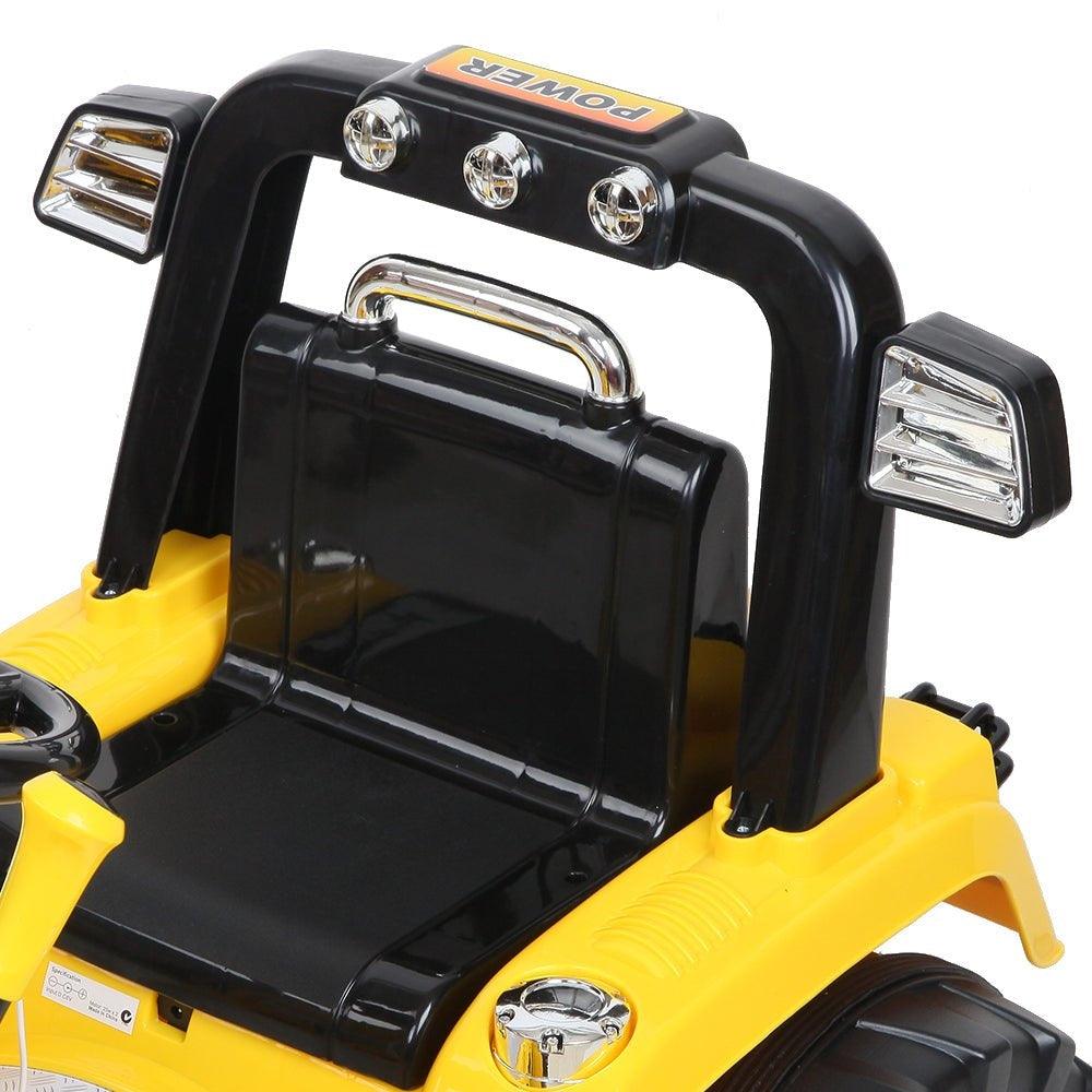 Kids 12V Electric Ride-on Bulldozer - Yellow - Aussie Baby
