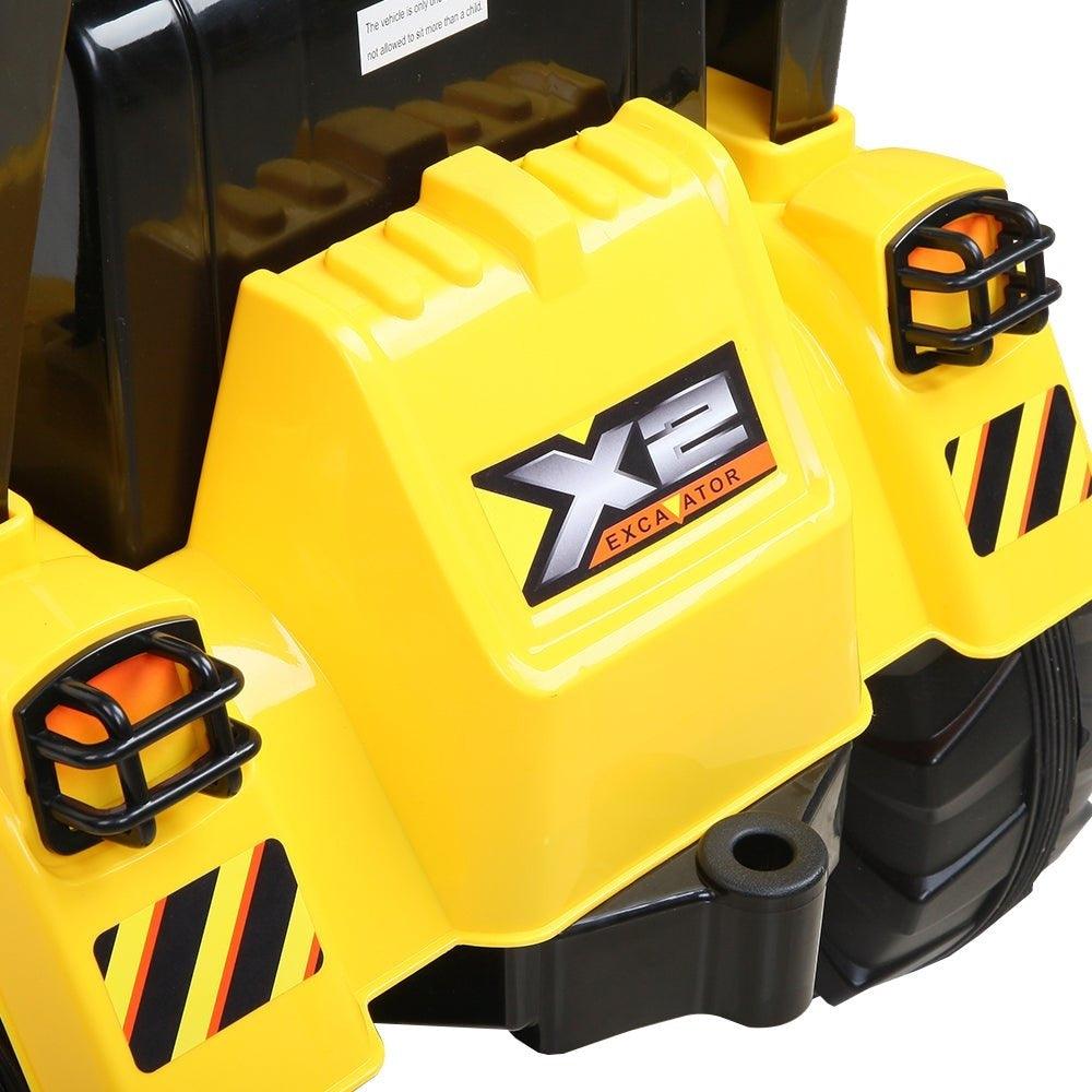Kids 12V Electric Ride-on Bulldozer - Yellow - Aussie Baby