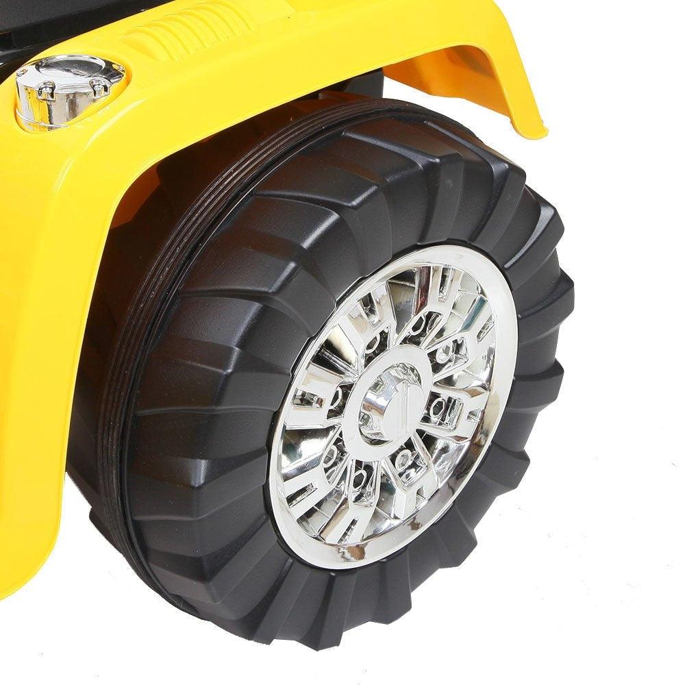 Kids 12V Electric Ride-on Bulldozer - Yellow - Aussie Baby
