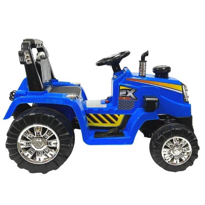 Kids 12V Electric Ride-on Tractor - Blue - Aussie Baby