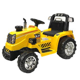 Kids 12V Electric Ride-on Tractor - Yellow - Aussie Baby