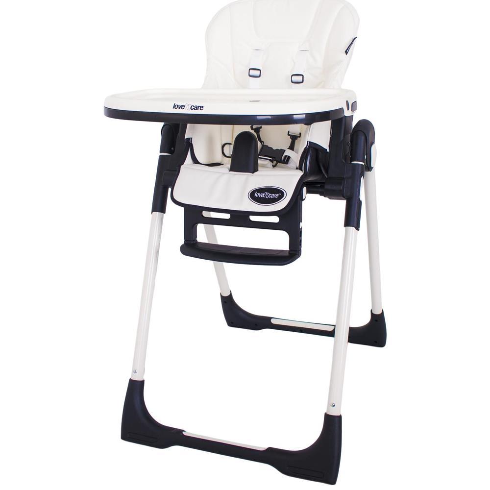 Love N Care Deluxe Montana High Chair - White - Aussie Baby