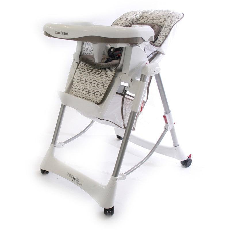 Love N Care Deluxe Techno High Chair - Brindle - Aussie Baby
