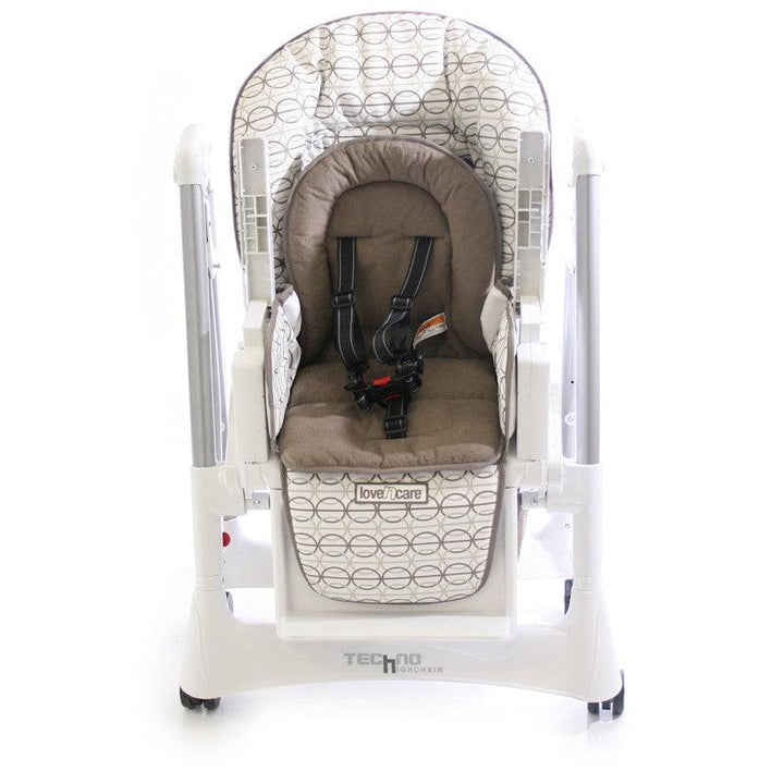 Love N Care Deluxe Techno High Chair - Brindle - Aussie Baby