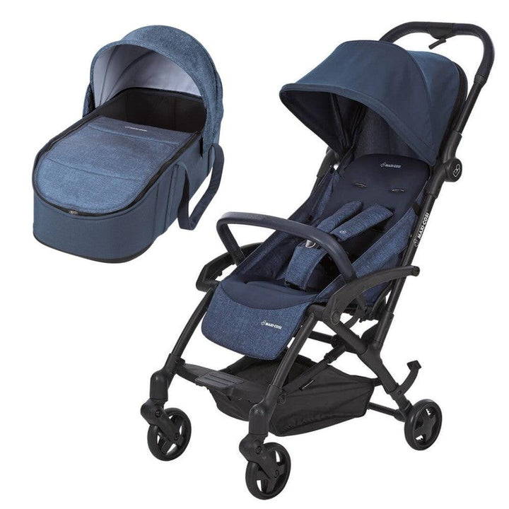 Maxi Cosi Laika Compact Stroller with Carry Cot Package - Nomad Blue - Aussie Baby