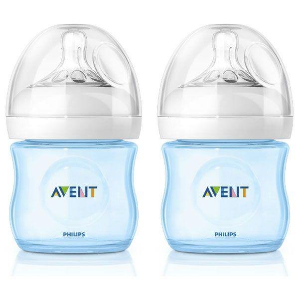 Philips Avent Natural 125ml Feeding Bottle 2Pack Blue - Aussie Baby