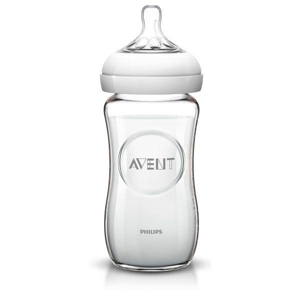 Philips Avent Natural Glass Feeding Bottle 240ml - Aussie Baby