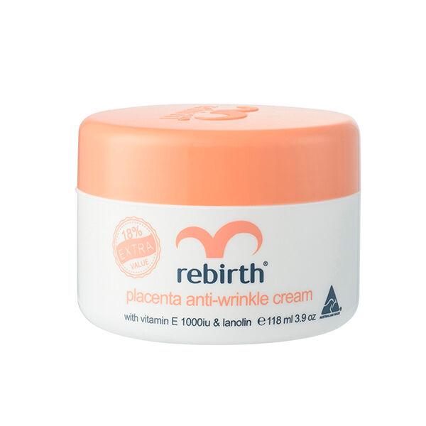 Rebirth Placenta Anti-Wrinkle Cream with Vitamin E & Lanolin 118ml - Aussie Baby